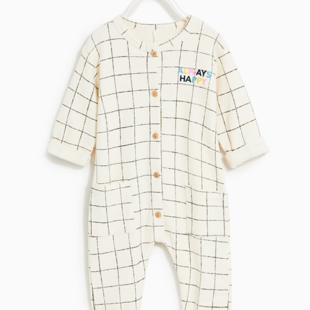 Zara Baby Plaid Jumpsuit Size 2/3